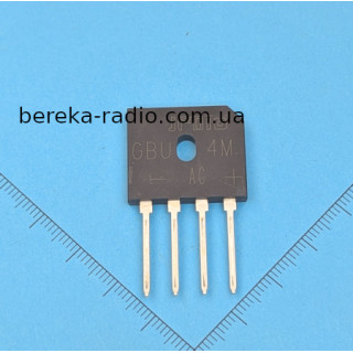 GBU4M (4A, 1000V), вертикальний, JF