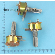WH160AK-2-B100K-20mm (3 pin + вимикач, шток L=20mm)