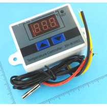 Терморегулятор цифровий AC220V XH-W3001, -50...110*C, +-0.1*C, датчик на проводі 0.5м, 250VAC/5A, на