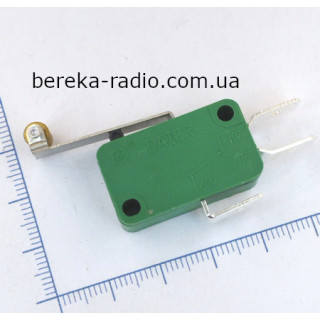 Мікровимикач KW1-103-Z7A, OFF-ON, 16A/250V, з важелем, Daier