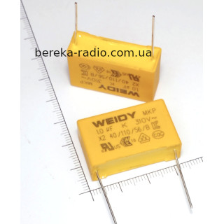 1mF 310VAC (+-10%), CLASS X2-MKP, 27.5mm, WEYDY