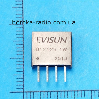 B1212S-1W /SIP-4 (Uinp=10.8-13.2V, Uout=12V, 1W)