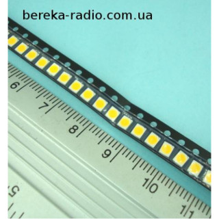 Світлодіод SMD 2835 6V/0.5W/80mA, білий 6000K, тип B, 125-130lm