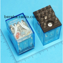 MY4N-J-AC220V 5A/240VAC, 14pin (4 open, 4 close) + світлодіод