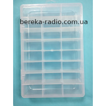 Органайзер пластиковий, 24 секцій, 195х130х36mm