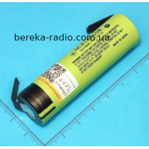 Акумулятор 3.7V, 3400mAh, Li-ion, NCR18650-34B-N, LiitoKala, з привареними контактами, оригінал