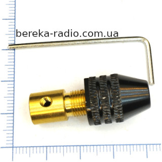 Патрон на вал 3.0mm з ключем (для сверл 0.3-3.4mm)