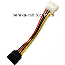 Кабель для відеокарт (SATA - PCI-E (Molex)), 15 см
