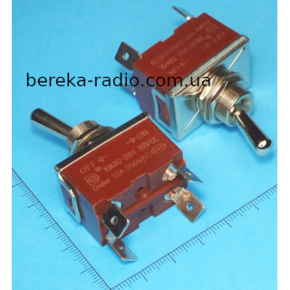 Тумблер Daier KN3C-201 ON-OFF, 4pin, 20A/220V, під клеми