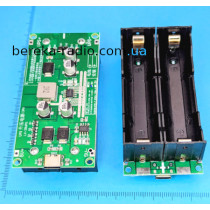 Модуль UPS 9V/15W з відсіком для 2-х ак. 18650, TYPE-C, 90x42x30mm