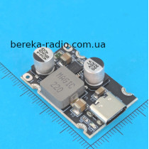 Перетворювач DC-DC понижаючий для швидкої зарядки PD65W, Uвх=8-32V, Type-C
