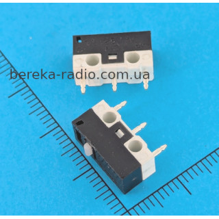 Мікровимикач KW10-Z0P 13x6.5mm, 3 pin, 1A, 250VAC, без важеля, Daier