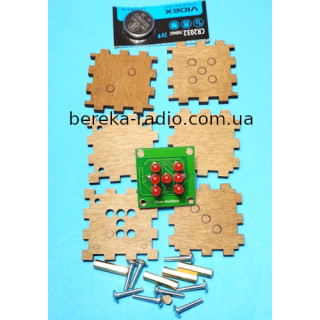 K225.1 Гра електронний кубик на свтлодіодах з сенсорним управлінням