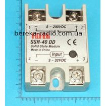 SSR-40DD, Uкерув=3...32VDC, Uout=12...220VDC, 60x45x22.5mm, FQFER