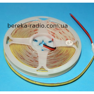 Стрічка COB біла холодна 320 LED, 12V, 11W/m, 24-26 Lm/LED, IP20, ширина 8 мм