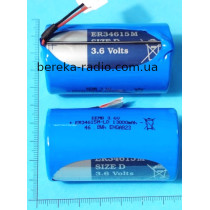 Акумулятор 3.6V, 13000mAh, ER34615M-LD, Li-SOCI2