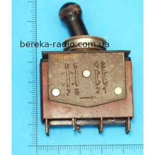 Тумблер ТВ1-2 (з стрілкою та схемою, демонтаж)