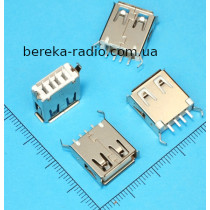 Гніздо USB тип A, монтажне, вертикальне