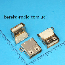 Гніздо USB тип A, SMD на плату, AF00