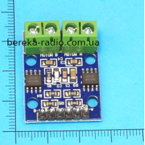 Драйвер двигуна на L9110S, 2.5-12V, 0.8A, H-bridge, 1-2 DC двигуни, 1 кроковий, 30x24x14mm