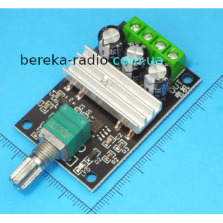 Регулятор обертів двигуна постійного струму Uin=6-28V, Imax=3A, 51x32x15mm, PWM 0.08kW