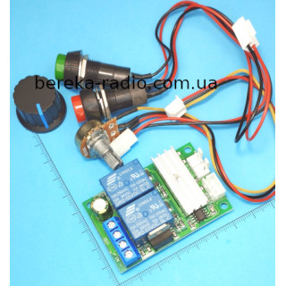 Регулятор обертів двигуна постійного струму з реверсом Uin=6-24V, Imax=3A, 56x37x23mm, 0.05kW