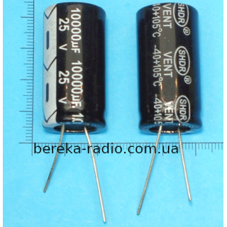 10000 mF 25V SHDR /18x35/ 105*, VENT