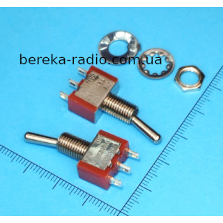 Тумблер MTS-112-E1 (ON-(ON)), 3pin, 3A/250VAC, Chongshi