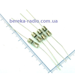 Запобіжник з виводами 3.6х10 2.5А/250V cкляний
