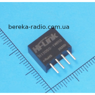 B1205S-1WR3 /SIP-4 (Uinp=10.8-13.2V, Uout=5V, 1W)