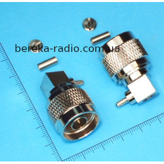Штекер N обтискний під кабель RG-316, латунь