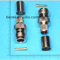 Гніздо N обтискне під кабель RG-8, латунь