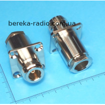 Гніздо N під кабель RG-8 з фланцем, латунь