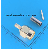 Штекер SMA обтискний під кабель RG-174, латунь