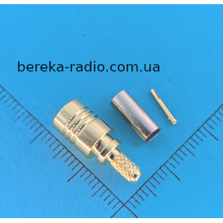 Штекер SMB обтискний під кабель RG-174, латунь