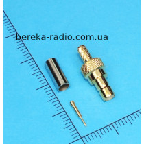 Гніздо SMB обтискне під кабель RG-174, латунь