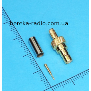 Гніздо SMB обтискне під кабель RG-174, латунь