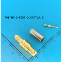 Штекер MCX обтискний під кабель RG-174, латунь