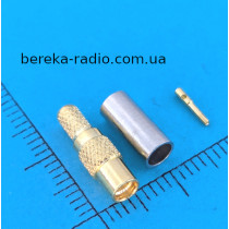 Гніздо MMCX обтискне під кабель RG-174, латунь