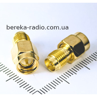Перехідник гн. SMA (реверсивне) - шт. SMA, латунь