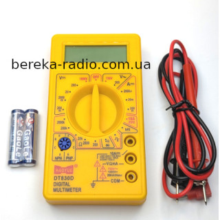Тестер DT830D HAOYUE yellow (2vx1.5V AAA)
