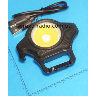 Ліхтарик W513-COB Multifunctional (white+yellow+red), Li-Ion акум., ЗП Type-C