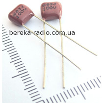 0.068 mF 100V (+- 5%) CL-21X mini, металоплівка, China