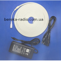 Набір неонового підсвічування 12V, 6x12, білий нейтральний, 5м, 2835/120, 8W/m