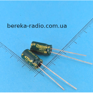 470 mF 10V Vent /6x11/ 105* Chongx, LowEsr