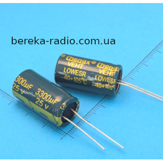 3300 mF 25V Vent /13x25/ 105* Chongx, LOWESR
