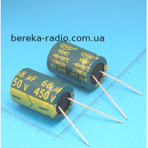 68 mF 450V VENT /18x31.5/ 105*  SHDR, LowEsr