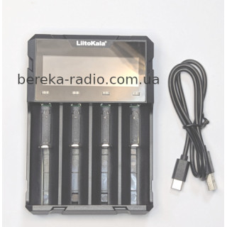 Зарядний пристрій LitoKala Lii-K4, Power Bank, 18650/26650/18500/21700/26700/AA