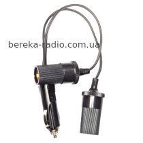 Розгалужувач шт. прикурювача - 2 гн. прикурювача з кабелем 30 см