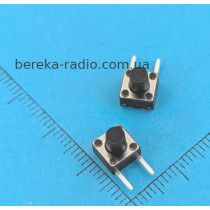 Тактова кнопка вертикальна 2pin 6x6x7mm, OFF-(ON), KFC-A06P2-7.0